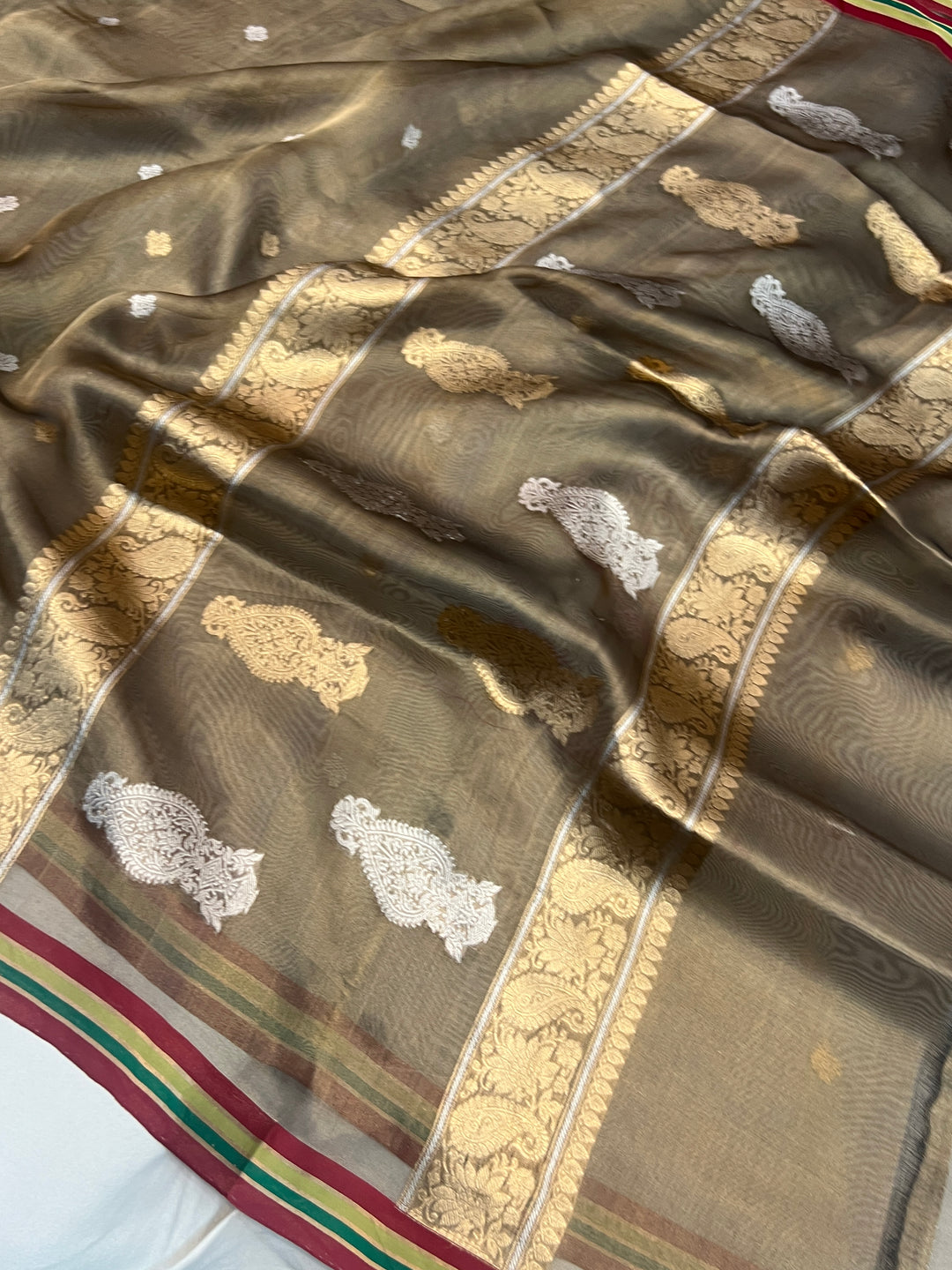Black Pure Tissue Silk Handloom Banarasi Saree