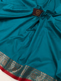 Rama Green Banarasi Handloom Soft SIlk Saree - Aura Benaras