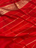 Brown Pure Banarasi Handloom Silk Saree - Aura Benaras