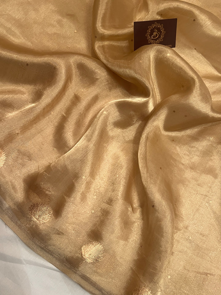 Buy Pure Banarasi Tissue Silk Saree with Small Kadhwa Butis 