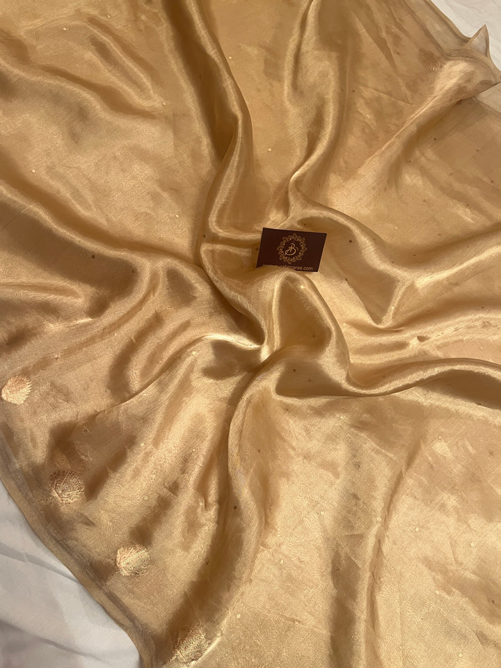 Buy Pure Banarasi Tissue Silk Saree with Small Kadhwa Butis 