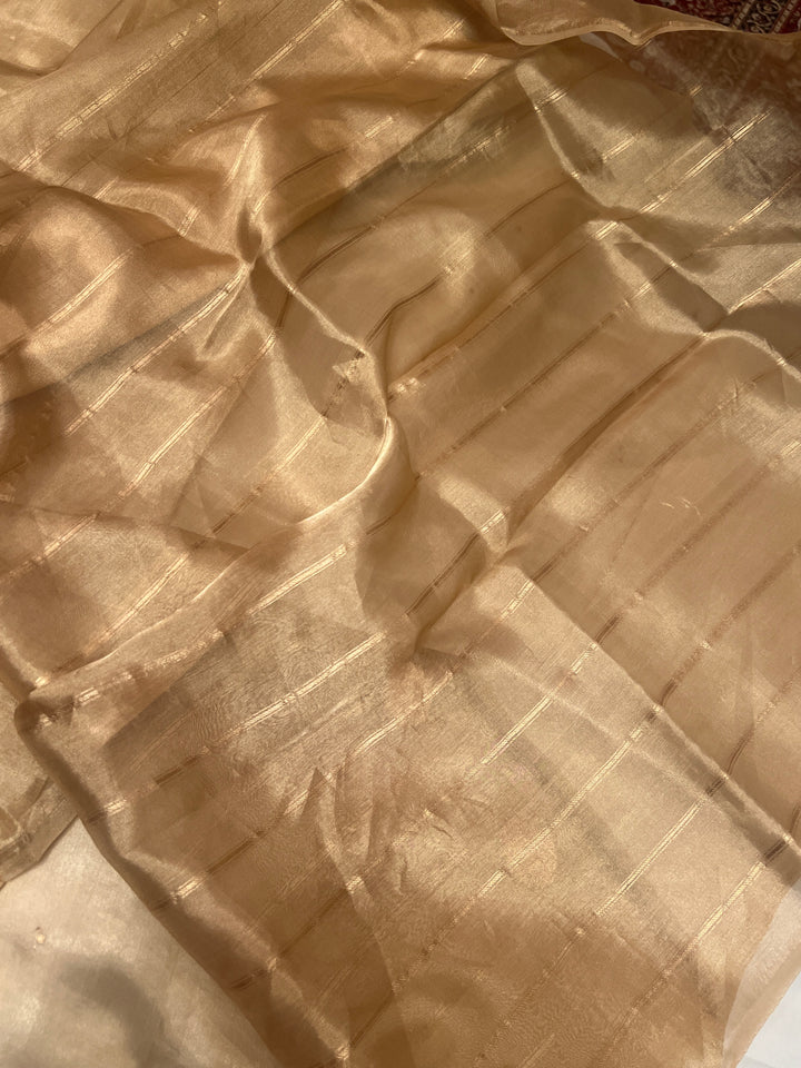 Buy Pure Banarasi Tissue Silk Saree with Small Kadhwa Butis 