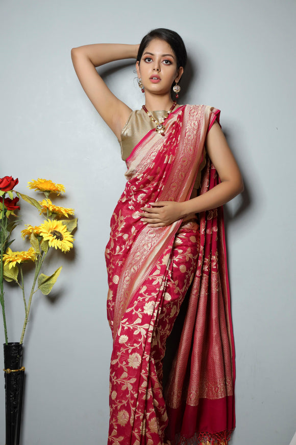 fcity.in - Hot N Satin Silk Saree With Digital Printed Blouse For Stylish  Women