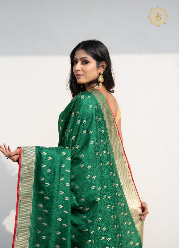 Bottle Green Colour Evergreens By Kavira 3401 To 3410 Wedding Sarees  Catalog 3405 - The Ethnic World