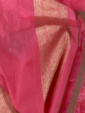 Baby Pink Pure Banarasi Handloom Katan Silk Saree