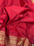 Royal Blue Banarasi Handloom Soft Silk Saree - Aura Benaras