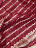 Cream Kadhua Banarasi Handloom Katan Silk Saree - Aura Benaras