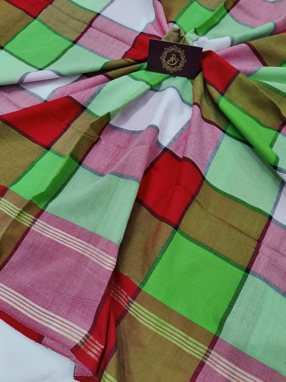 Green Banarasi Handloom Pure Linen Silk Saree