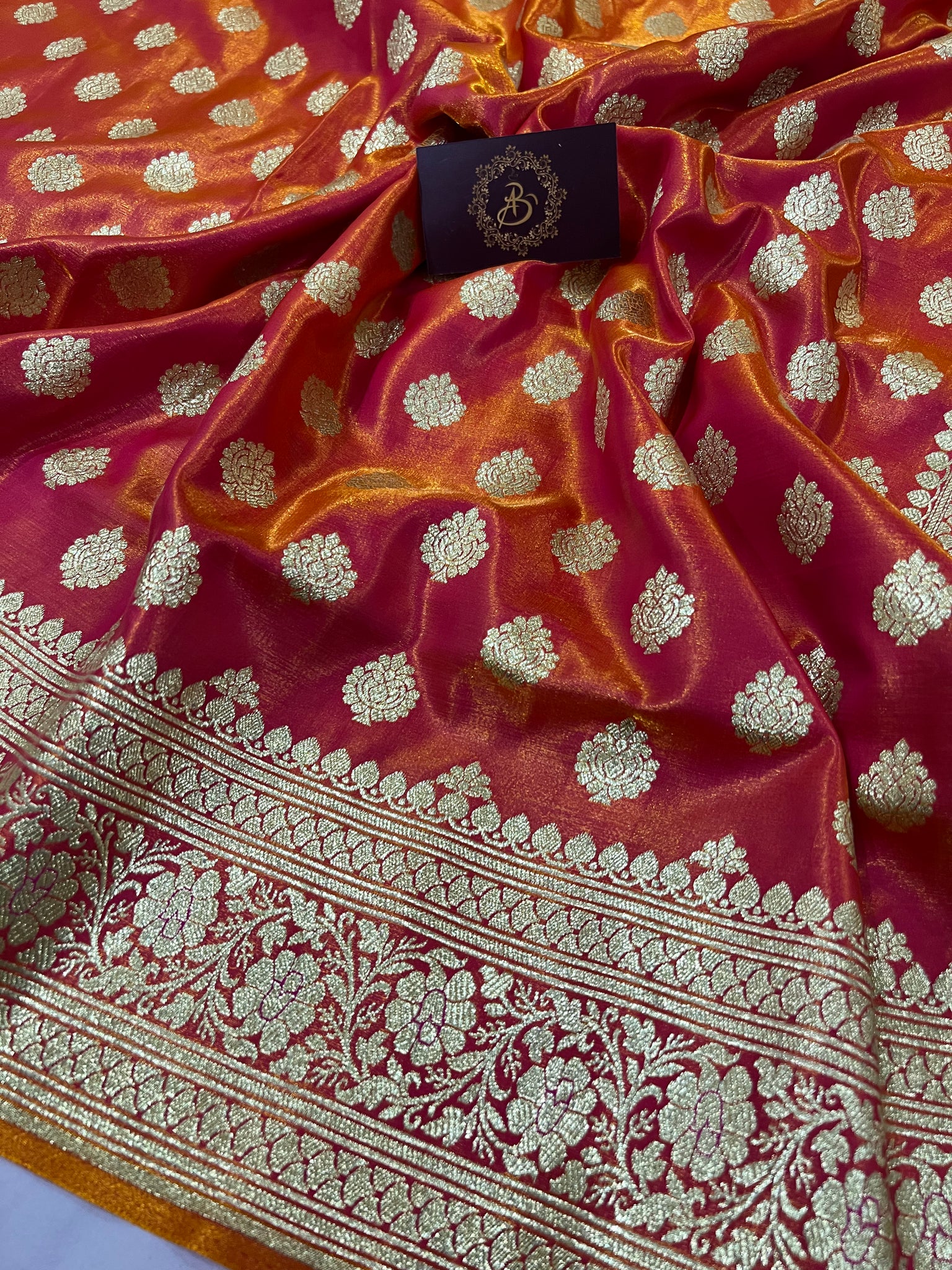 Banarasi Kubera Pattu Soft Silk Saree With Silver Zari Work-Pink | eBay