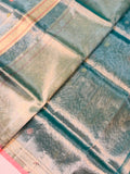 Pre Order :: Blue Banarasi Tissue Silk Saree
