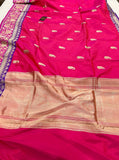 Rani Pure Banarasi Handloom Katan Silk Saree - Aura Benaras