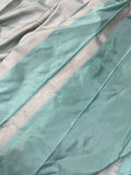 Greyish Green Pure Banarasi Handloom Katan Silk Saree - Aura Benaras