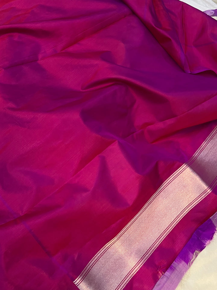 Cream Sona Rupa Handloom Katan Silk Saree - Aura Benaras