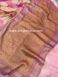 Pink Rangkaat Pure Banarasi Khaddi Georgette Saree - Aura Benaras