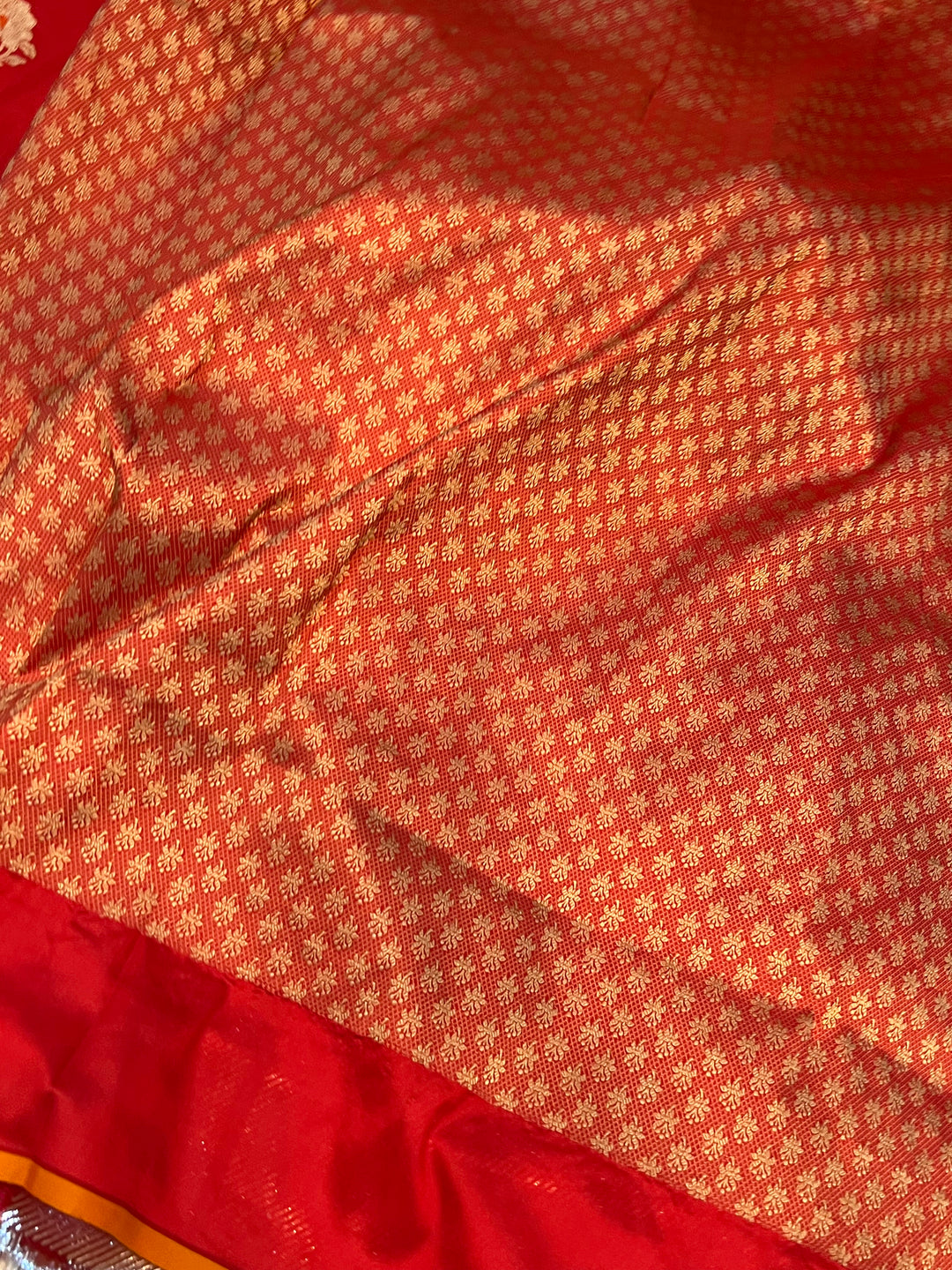Red Kadhua Banarasi Handloom Katan Silk Saree