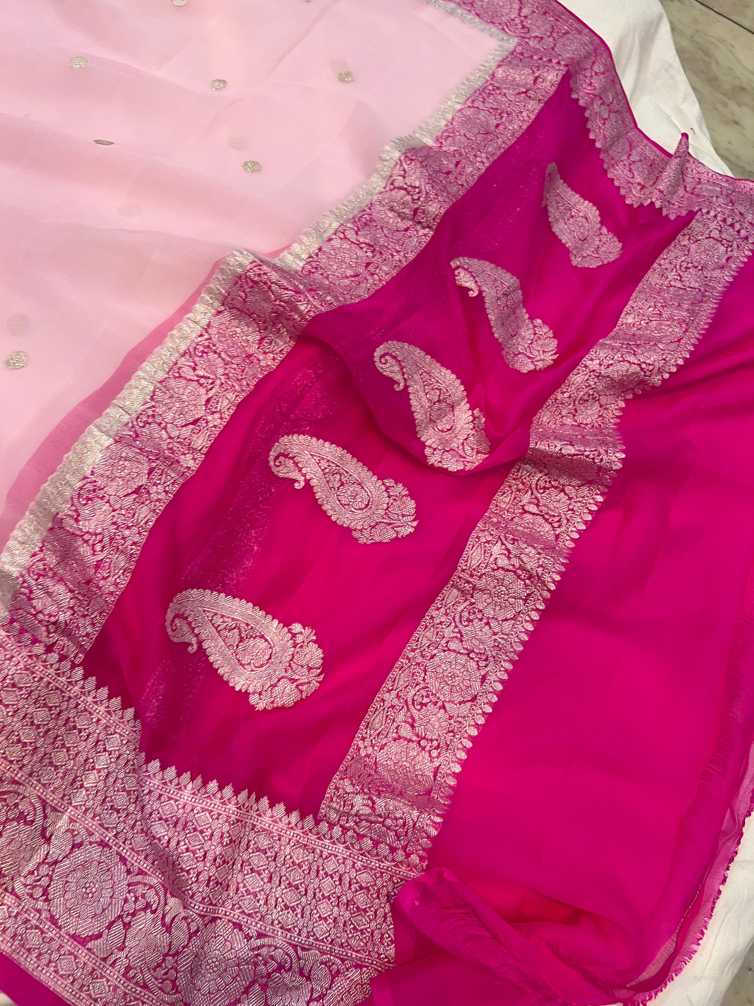 Explore Elegant Pure Chiffon Sarees Collection | Jhakhas.com