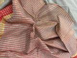 Grey Banarasi Handloom Art Cotton Saree - Aura Benaras Budget saree
