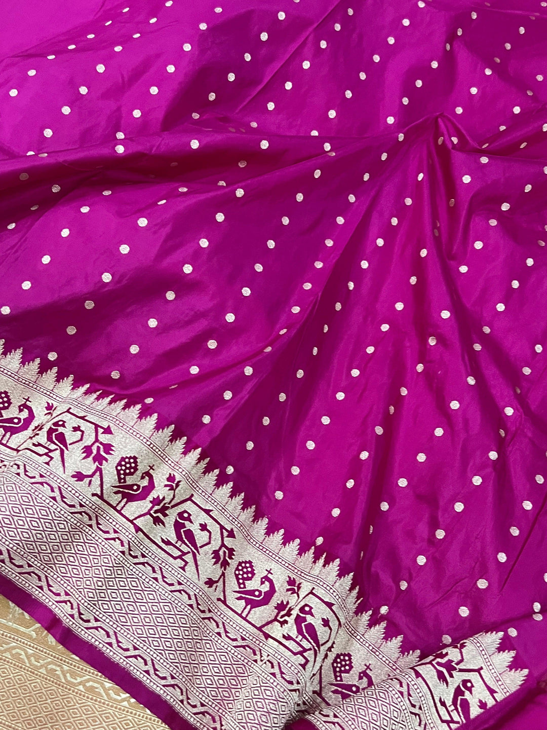 Yellowish Golden Pure Banarasi Handloom Katan Silk Saree - Aura Benaras