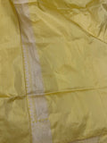 Lemon Yellow Kadwa Banarasi Handloom Pure Katan Silk Saree - Aura Benaras