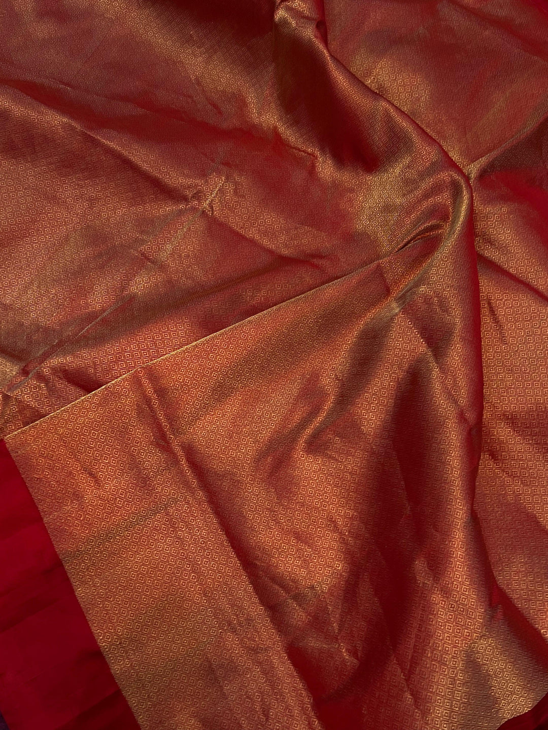 Wine Pure Banarasi Handloom Katan Silk Saree - Aura Benaras