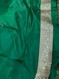 Red Banarasi Handloom Soft Silk Saree - Aura Benaras