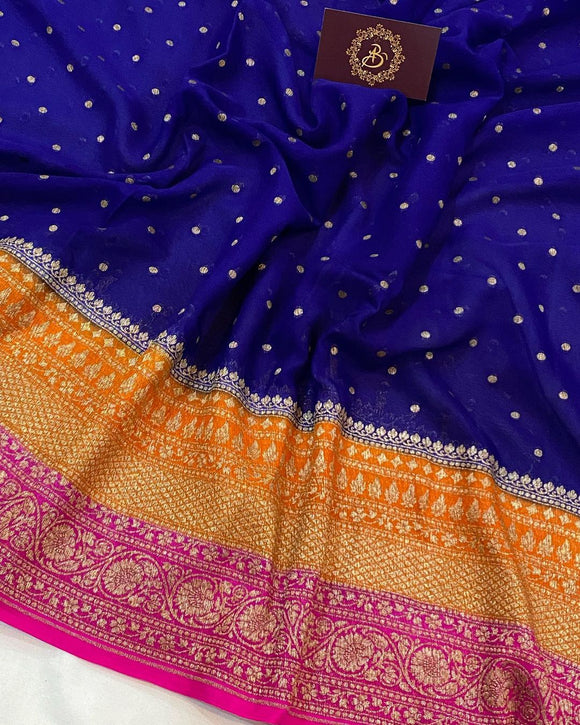 Vintage Purple & Blue Heavy Saree Pure Satin Silk Woven Tanchoi Indian Sari  5yd | eBay