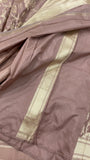 Pastel Violet Pure Banarasi Handloom Katan Silk Saree -Aura Benaras