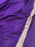 Purple Pure Banarasi Handloom Katan Silk Saree